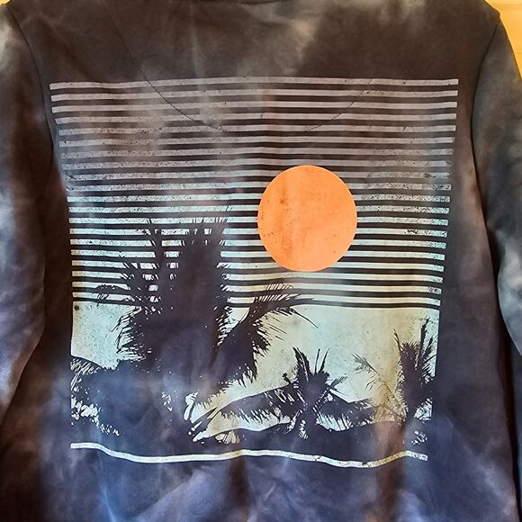 The Beach Boys Tie Dye Sweatshirt Blue Black Crewneck Retro Graphic Size Small - Picture 4 of 10